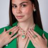 Conjunto de Semijoias – Elegância em Verde Turmalina