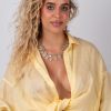Conjunto Luxo Citrino – Banho de Ródio Branco