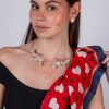 Conjunto Folhas Cravejadas – Banho de Ouro 18K