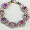 Pulseira Luxo Floral Rosa